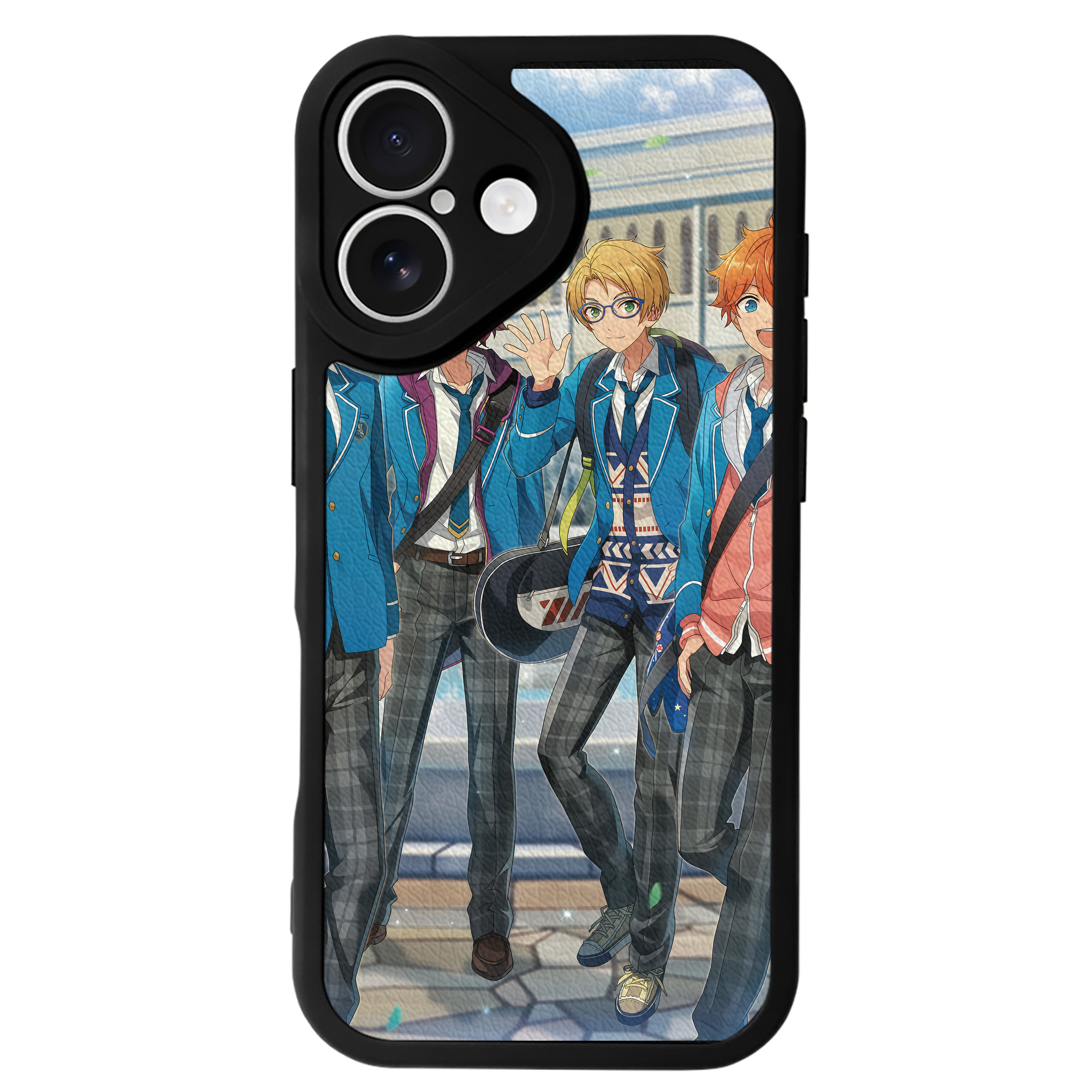 （画像用） あんさんぶるスターズ! Ensemble Stars 【iPhone 16シリーズ対応】シリコンスマホケース（レザー調） 材質：シリコン